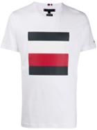 Tommy Hilfiger Stripe Logo T-shirt - White