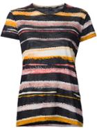 Proenza Schouler Striped T-shirt, Women's, Size: Small, Yellow/orange, Cotton