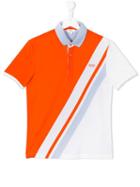 Boss Kids Striped Polo Shirt, Boy's, Size: 16 Yrs, Orange