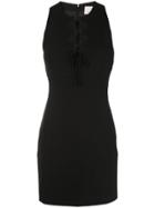 Cinq A Sept Cut-out Detail Fitted Short Dress - Black