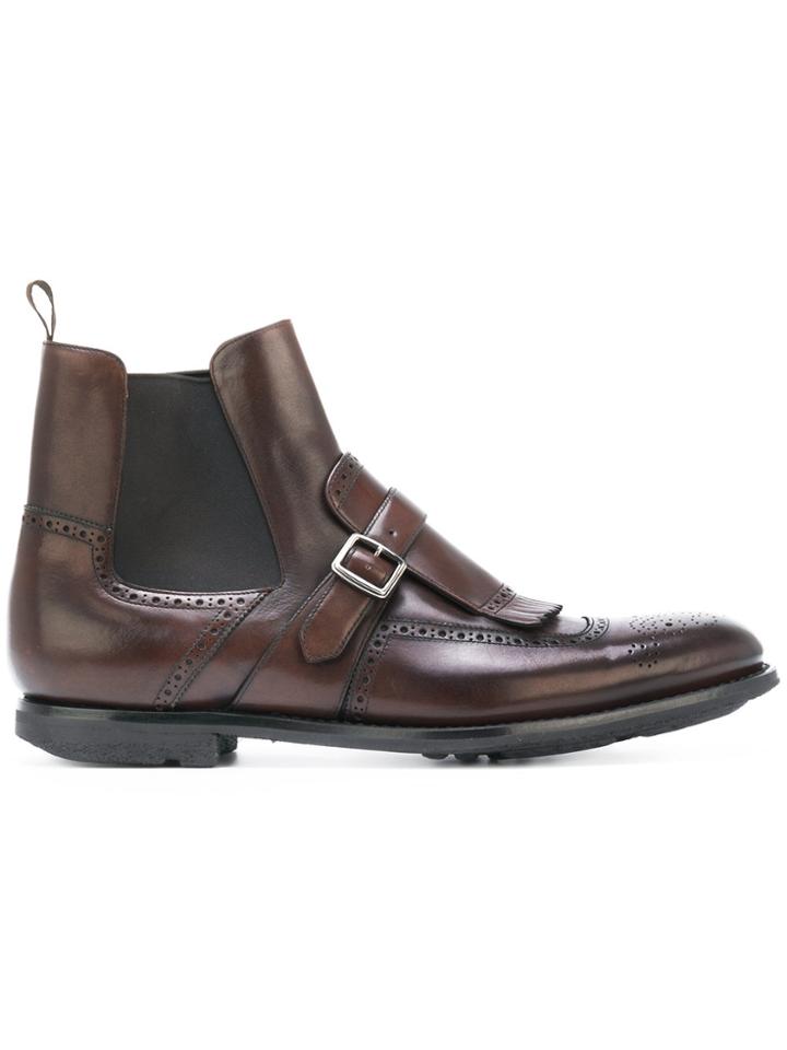 Church's Detailed Ankle Boots - Brown
