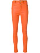 Manokhi Skinny Trousers - Yellow & Orange