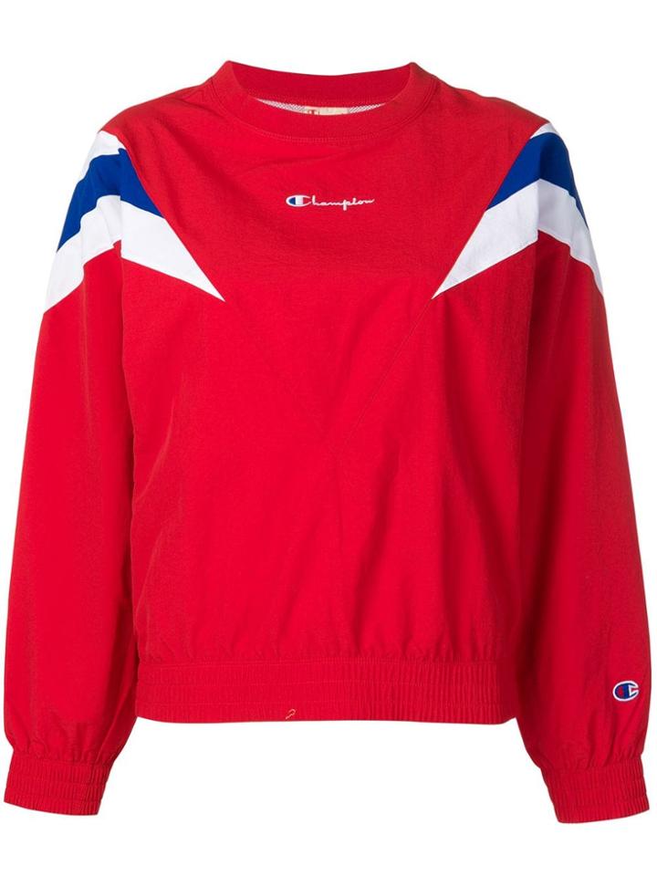 Champion Reverse Wave Logo Sweatshirt - Red