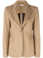 P.a.r.o.s.h. One Button Blazer - Nude & Neutrals