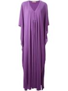 Michael Kors Long Draped Kaftan Dress, Women's, Pink/purple, Rayon