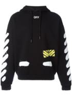 Off-white 'diag Spray' Hoodie, Men's, Size: Xxs, Black, Cotton