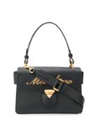 Moschino Embossed Logo Handbag - Black