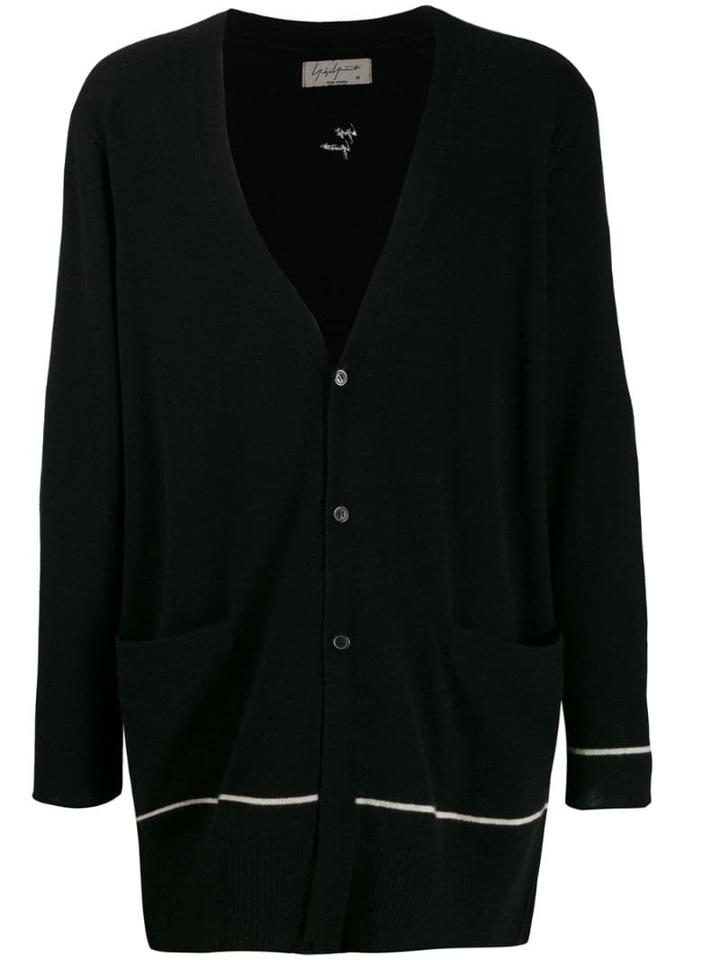 Yohji Yamamoto Oversized Cashmere Cardigan - Black