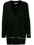 Yohji Yamamoto Oversized Cashmere Cardigan - Black