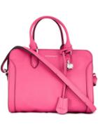 Alexander Mcqueen Small 'padlock' Tote, Women's, Pink/purple