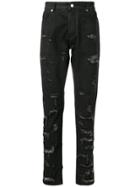 Alyx Distressed Regular Jeans - Black