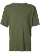 Ovadia & Sons - Henley T-shirt - Men - Cotton - L, Green, Cotton