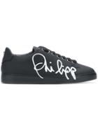 Philipp Plein Signature Low Top Sneakers - Black