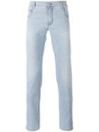 Ermanno Ermanno - Bleached Effect Slim-fit Jeans - Men - Cotton/spandex/elastane - 48, Blue, Cotton/spandex/elastane