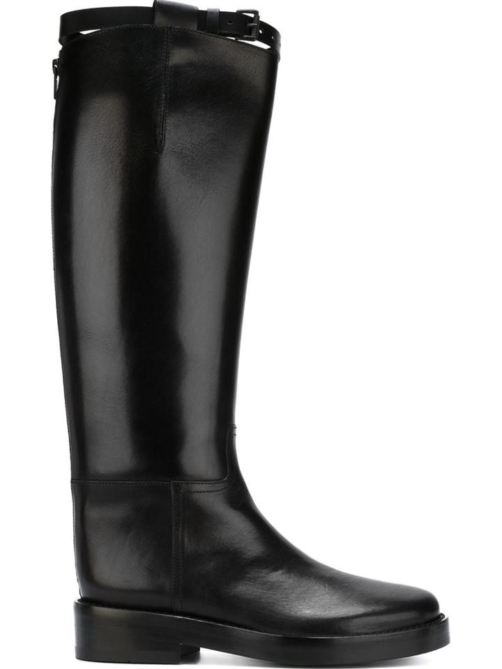 Ann Demeulemeester Calf Length Buckled Boots