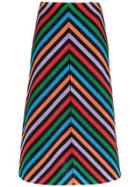 Nk Striped Knit Skirt - Multicolour
