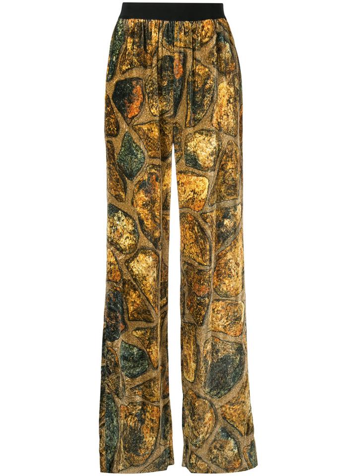 Maison Margiela - Fireplace Print Trousers - Women - Viscose - 42, Viscose