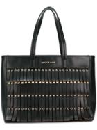 Versace Jeans Fringe Logo Tote - Black