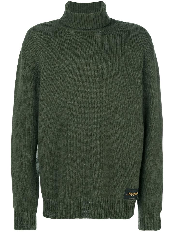 Stella Mccartney - Funnel Neck Jumper - Men - Cashmere/wool - S, Green, Cashmere/wool