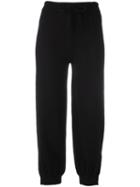 Lost & Found Rooms Knitted Cropped Trousers, Women's, Size: Xs, Black, Cotton