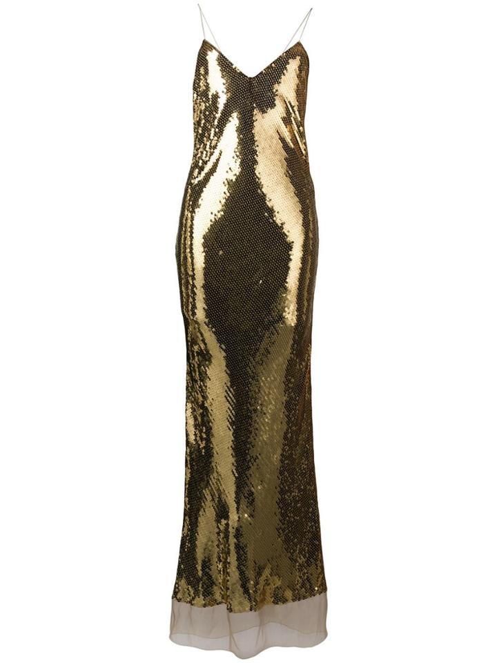 Stella Mccartney Halter Neck Dress - Gold
