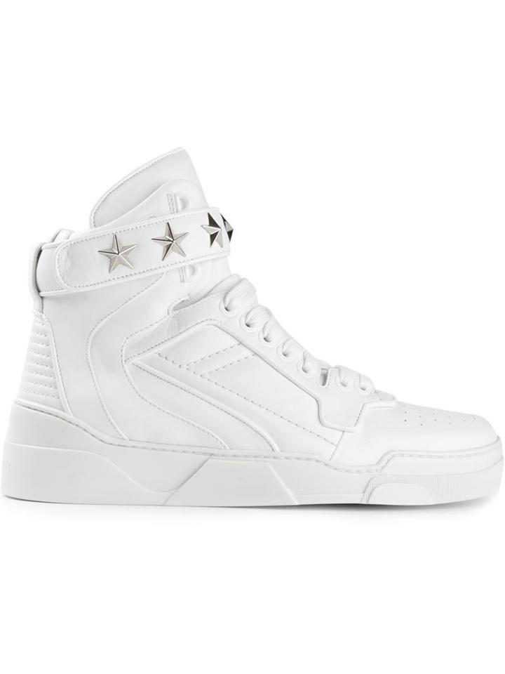 Givenchy Tyson Hi-top Sneakers, Men's, Size: 45, White, Calf Leather