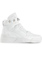 Givenchy Tyson Hi-top Sneakers, Men's, Size: 45, White, Calf Leather