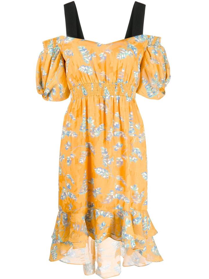 Three Floor Lady Ra Ra Dress - Yellow