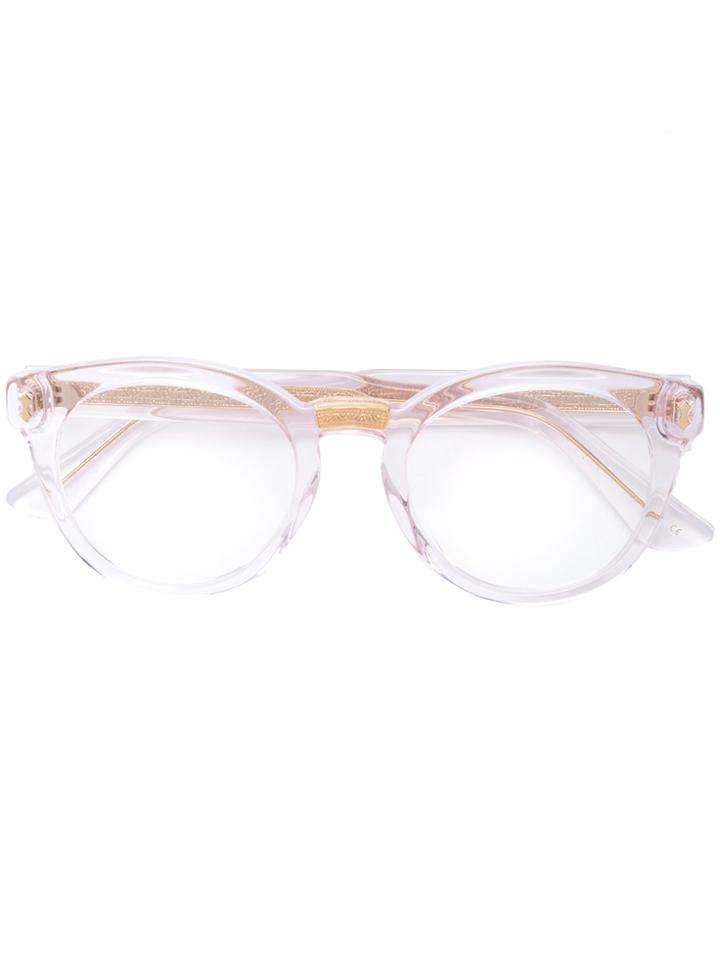 Gucci Eyewear Oval Frame Glasses - Nude & Neutrals