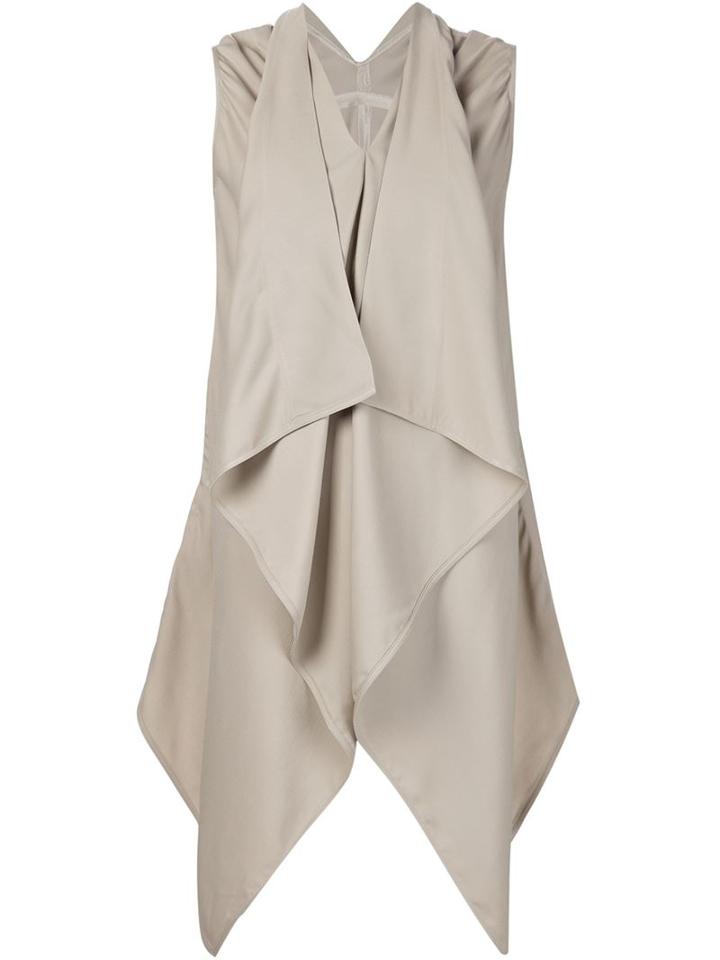 Rick Owens Oversized Draped Top, Women's, Size: 40, Nude/neutrals, Viscose/spandex/elastane