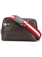 Bally Front Zip Waist Bag - Brown