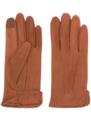 Filippa-k Contrast Textured Gloves - Brown