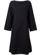 Sofie D'hoore Stitched Pleat Flared Dress, Women's, Size: 38, Black, Cotton