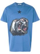 Givenchy - Cuban-fit Monkey Brothers Print T-shirt - Men - Cotton - Xs, Blue, Cotton