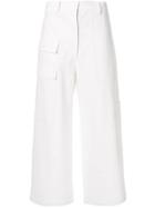 Sofie D'hoore High Waisted Casual Trousers - White