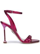 Miu Miu Sequin Strap Sandals - Pink
