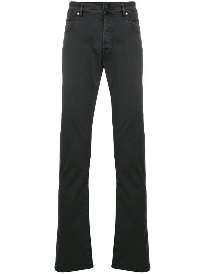 Jacob Cohen Straight-leg Trousers - Black