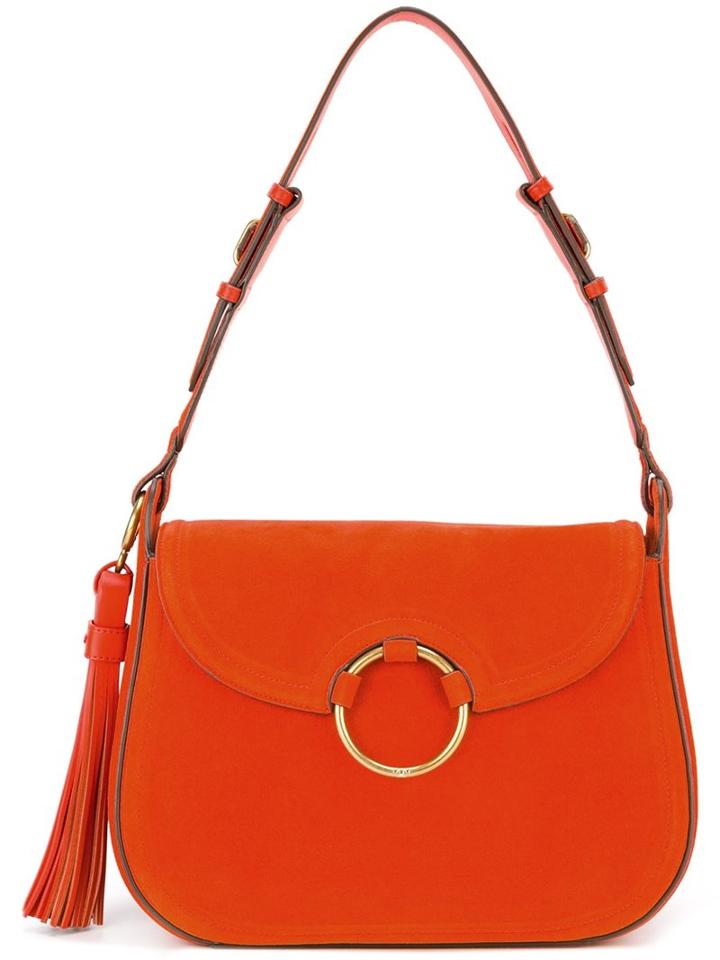 Tory Burch Tassel Detail Shoulder Bag, Women's, Yellow/orange