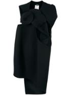Junya Watanabe Comme Des Garçons Asymmetric Origami Dress, Women's, Size: Medium, Black, Nylon