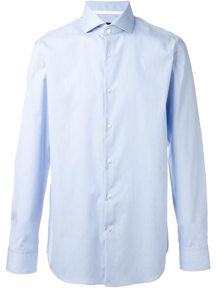 Boss Hugo Boss Classic Shirt, Men's, Size: 38, Blue, Cotton