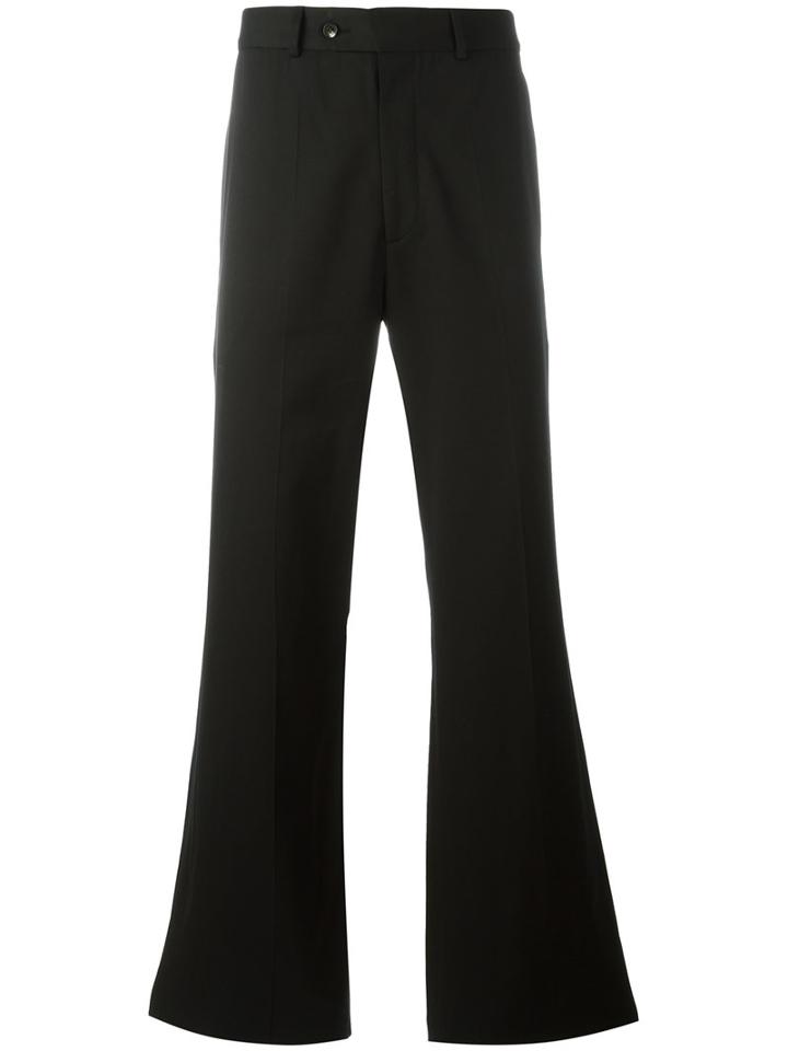 Di Liborio Flared Wide-leg Trousers, Men's, Size: 50, Black, Cotton/viscose