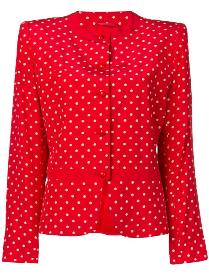 Valentino Pre-owned 1980's/1990's Polka Dot Dress - Red