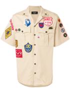 Dsquared2 Patch Embellished Scout Shirt - Nude & Neutrals