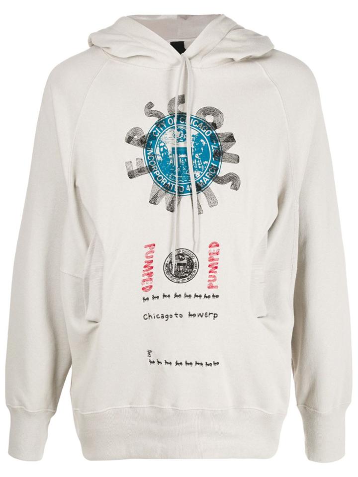 Camper Lab X Bernhard Willhelm Graphic Print Hoodie - Neutrals