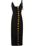 Christopher Esber Looped Elemental Contoured Dress, Women's, Size: 8, Black, Polyester/spandex/elastane