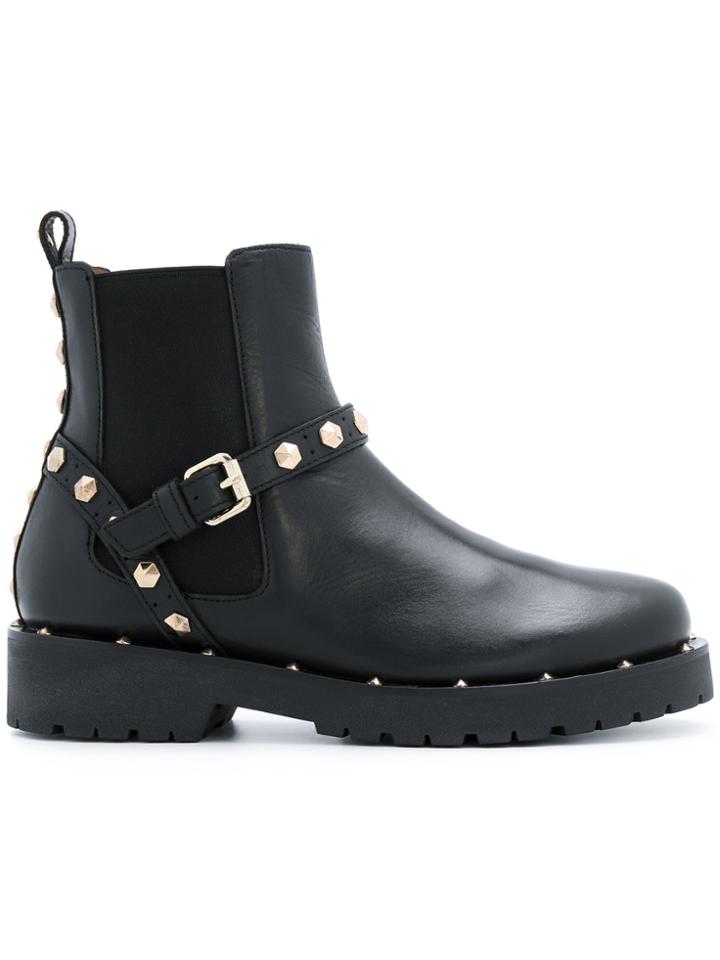 Twin-set Studded Chelsea Boots - Black