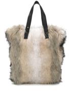 Urbancode Large Faux-fur Tote Bag - Neutrals