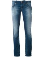 Diesel - Grupe Jeans - Women - Cotton/polyester/spandex/elastane - 23, Blue, Cotton/polyester/spandex/elastane