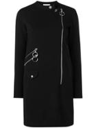 Moschino Front Zipped Dress - Black