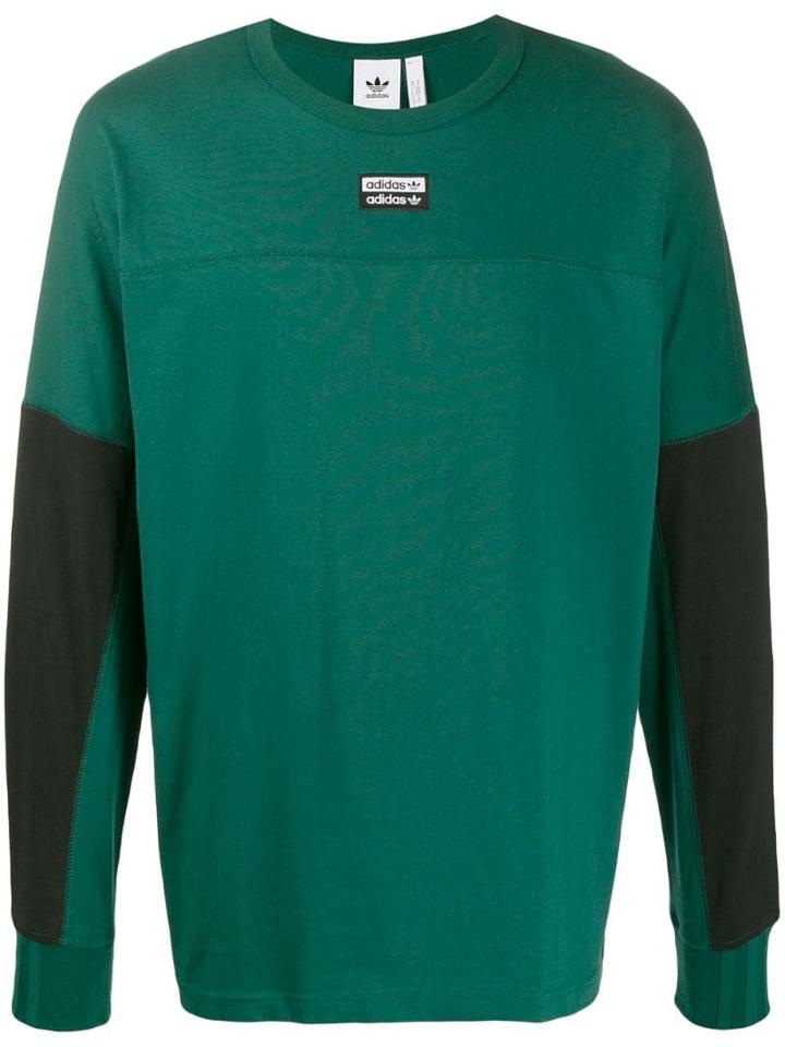 Adidas Stitch Detail Sweater - Green